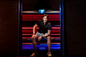 Cole Johnson of Haute Skin Spa & Tanning during a Faribault branding photography session